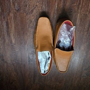 Elegant Brown Leather Slip-On Loafers